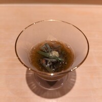 鮨 はしもと - じゅんさいともずくの酢の物