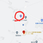 ラーメン二郎 - 第二駐車場の場所