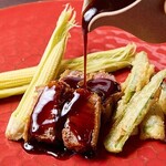 新中国料理 HARAKAWA - 料理写真:シャトーブリアンの黒酢いちじくソースビフカツ旬野菜添え