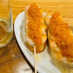Bar Goiz Argi - チャコリ＆海老の串焼き