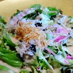 鉄板焼 天 本丸 - ズワイガニのサラダ