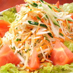 Kushiyaki Aburi - 炙りサラダは3種類のドレッシングから選べます。