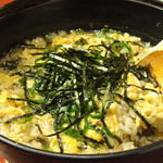 Kushiyaki Aburi - フワフワ卵の鶏ガラ雑炊は〆の一番人気ですよ！