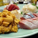 大衆料理　川治 - 刺身7点盛 