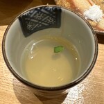 日本橋 蕎ノ字 - 蜆と清助どんこ　お出汁