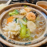 中國名菜 龍坊 代官山店 - 海鮮と野菜のアツアツ土鍋ご飯セット(税込1,300円)