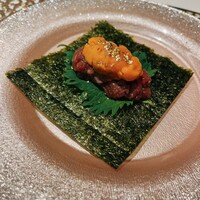 炭和食かなうS 特別室 - カメノコ雲丹ドッグ◎