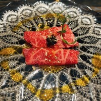 炭和食かなうS 特別室 - 黒毛和牛王道ユッケ◎