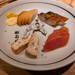 居酒屋 ヨーテル - 燻製盛り合わせは最高のつまみ。ちびちびいけます。
