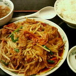 中華食堂 日高屋 - 辛キムチバクダン炒め定食