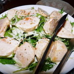 あずまし亭 - 柿とわさび菜のサラダ