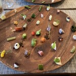 Suzu - アミューズ 何の野菜カナ？一つ一つ味わいながら大地の恵みを頂きます✨