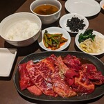 焼肉 冷麺 ユッチャン。 - ランチセットは、このあと冷麺も提供されます