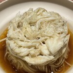 pesceco - ワタリガニの身の下には島原素麺