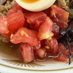 ラーメン もっけだの - 『風林火山 冷麺』の刻みトマト