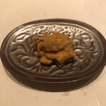 鮓 きずな - 北海道の余市のあん肝と奈良漬を合わせたもの　肝嫌いの夫のまさかの1番のお気に入り