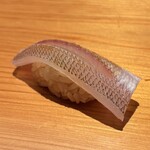 鮨 さかい - 昆布〆白鱚（長崎 橘湾）