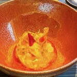 クラフタル - オマール海老　マンゴーソース　パッションフルーツ　マンゴー　パパイヤ　ソムタム　アボガド　甘エビ