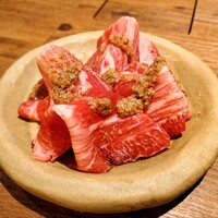 焼肉 牛者 - 中落ちタンの焼きしゃぶ