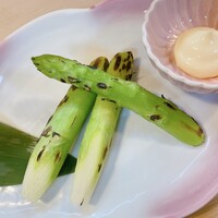 割烹 むら山 - アスパラ焼き