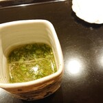 鮨 おおが - オクラのすり流しと葛そうめん