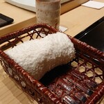 鮨 おおが - 新しいおしぼり