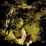 金沢犀川温泉 川端の湯宿 滝亭 - 滝　ライトアップ