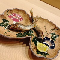 麻布 かどわき - 琵琶湖の稚鮎の炭火焼き