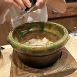 麻布 かどわき - シュッシュッと。