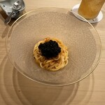 麻布 かどわき - 器は1920年代の梨地のオールドバカラ。