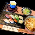 日本橋 - 寿司うどんセット