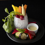 グリル野菜＆生野菜のバーニャカウダ