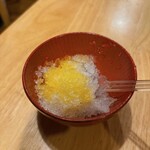 町の麺処 琉家 本店 - 替え玉の待ちの間に頂いたかき氷