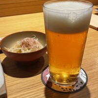 地葉はなれ - ⑴生ビール(神泡のマスターズドリーム)(950円)×2