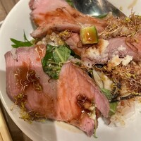 エイス シー オイスターバー&グリル ルクア大阪店 - 炙り牡蠣とローストビーフのご飯