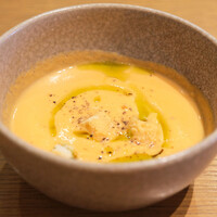 フレンチ串揚げBEIGNET 東京 - ランチコース 2500円 のコーンポタージュ