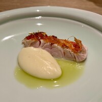 Itsuki - 金目鯛　鱗焼き　新馬鈴薯のピュレ　実山椒のオイル