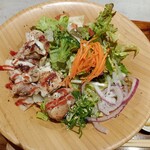 まぜそば ごち麺 - グリルチキンのまぜそば赤