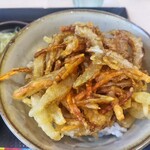 ゆで太郎 もつ次郎 - 野菜かき揚げ丼