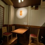 鳥仙 - テーブルはこんな感じ