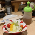 鳥仙 - お通しの野菜