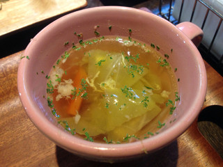 Cafe Riisha - 野菜の味がしっかりしたスープ