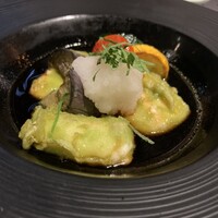 RESTAURANT 1899 OCHANOMIZU - 抹茶の揚げ出しチーズ