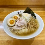 麺屋 しん蔵 - 百姓の塩 850円  味付玉子 100円