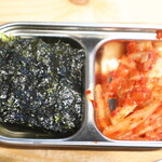 パンチャン - おかず2種の海苔とキムチ