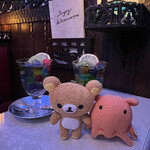 喫茶 ソワレ - ゼリーポンチ７５０円×２。私もお友達も念願のソワレです。