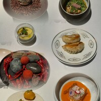 TexturA - 走馬灯コラージュ。餃子は大ぶりでジューシー、中華だけど時々スパニッシュを感じられて楽しい。