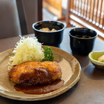 とんかつ元禄 - メンチカツ定食