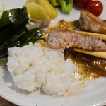 キッチン ブルー グローブ - その断面、分厚いです