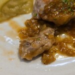 キッチン ブルー グローブ - 小さいヒレ肉ですね